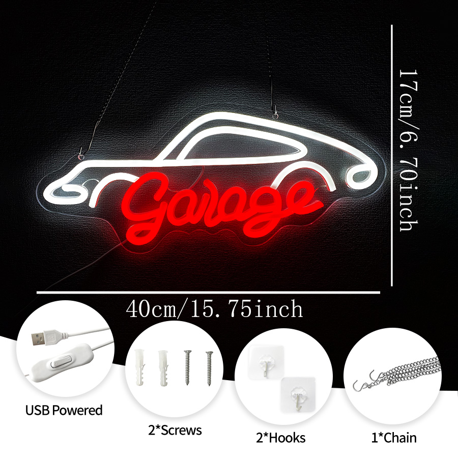 Garage Neon Sign For Wall Deco - Auto Repair Shop Signs 评论和价格